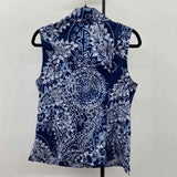 Chico's Women's Size M Navy Paisley Vest