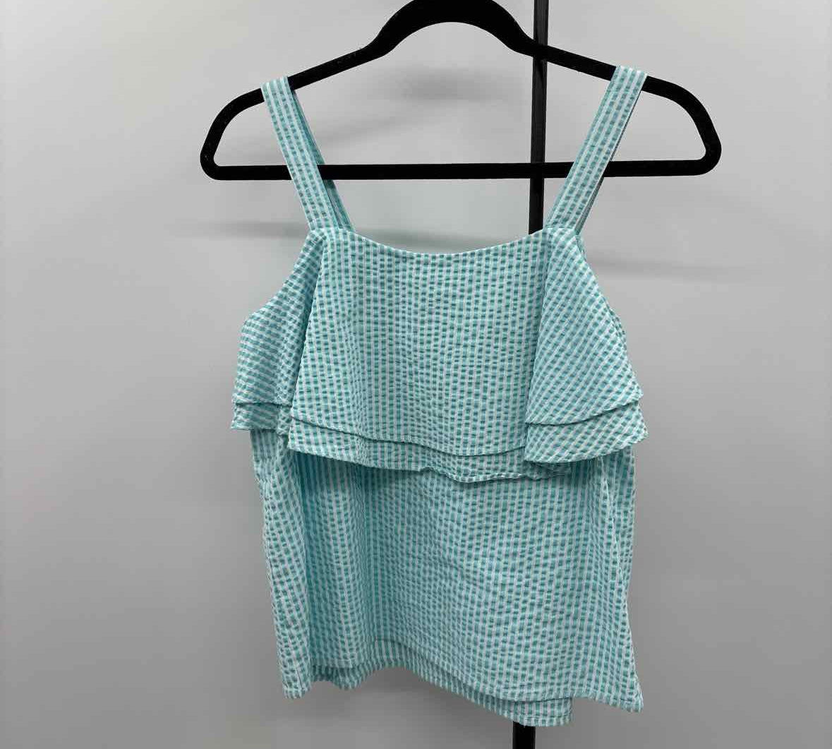 a new day Women's Size S Aqua Stripe Tank