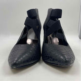 Bella Vita Women's Shoe Size 8 Black Reptile Heels