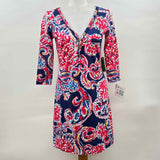 Lilly Pulitzer Women's Size 4 Navy Coral Dress