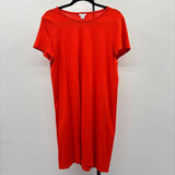 J Crew Women's Size 8 Orange Solid Dress