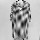 Lulu - B Women's Size 16 Black Houndstooth Dress