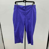 Chico's Women's Size 10 Purple Solid Capris