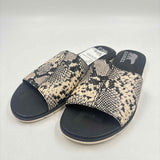 Sorel Women's Shoe Size 8 Black Snakeskin Sandals