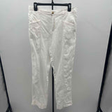 Nicole Miller Women's Size 14 White Textured Pants