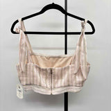 altar'd state Women's Size L Blush Stripe Tank