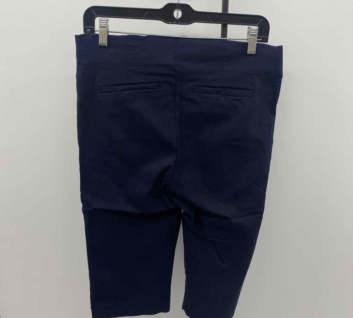 Liz Claiborne Women's Size 10 Navy Solid Capris