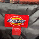Dickies Women's Size 1X Rust Plaid Jacket