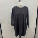 Eileen Fisher Women's Size 10P Charcoal Solid Dress