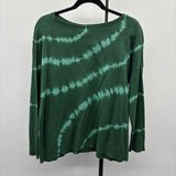 JJill Women's Size MP Green Tie Dye Sweater