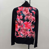Lululemon Junior's Size 6 Black Floral Jacket