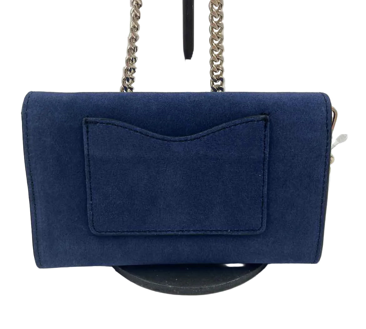 BANANA REPUBLIC Navy Blue Suede Crossbody Strap
