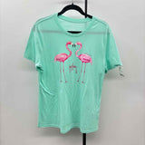 Guy Harvey Women's Size L Aqua Flamingo T-Shirt