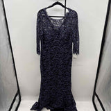 Eliza J Women's Size 14 Navy Lace Gown/Evening Wear