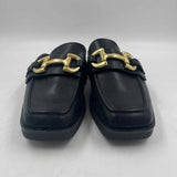 Time and Tru Women's Shoe Size 7 Black Solid Mules