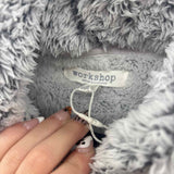 Workshop Women's Size S Gray Plush Jacket