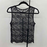 Lena Medoyeff Women's Size M Black Lace Sleeveless Shirt
