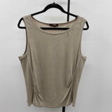 Wearables Women's Size L Taupe Solid Sleeveless Shirt