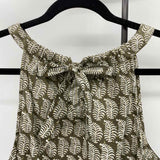 Talbots Women's Size XL Green Leaf Sleeveless Shirt