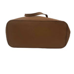 Bottom MICHAEL KORS Caramel Brown Saffiano Leather JET SET TRAVEL Tote Purse