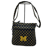 VERA BRADLEY Navy Blue & Maize Yellow U of M MICHIGAN Crossbody Purse