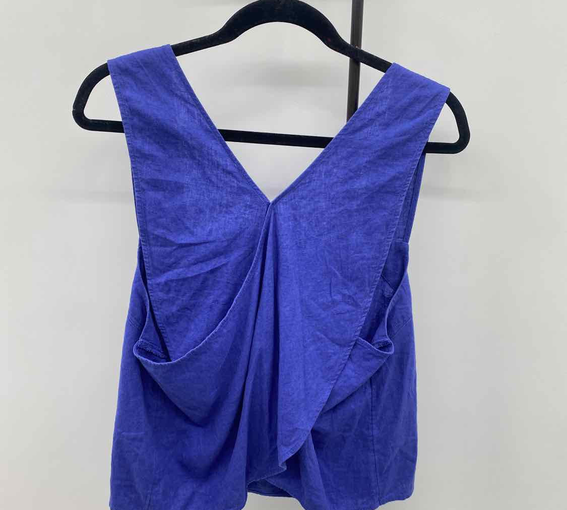 Madewell Junior's Size 16 indigo Solid Sleeveless Shirt