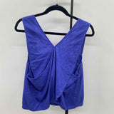 Madewell Junior's Size 16 indigo Solid Sleeveless Shirt