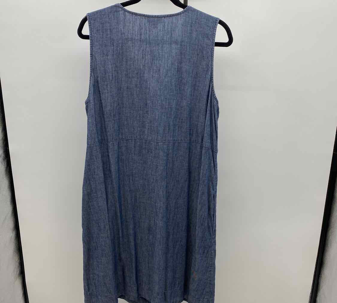JJill Women's Size L Blue Solid Dress