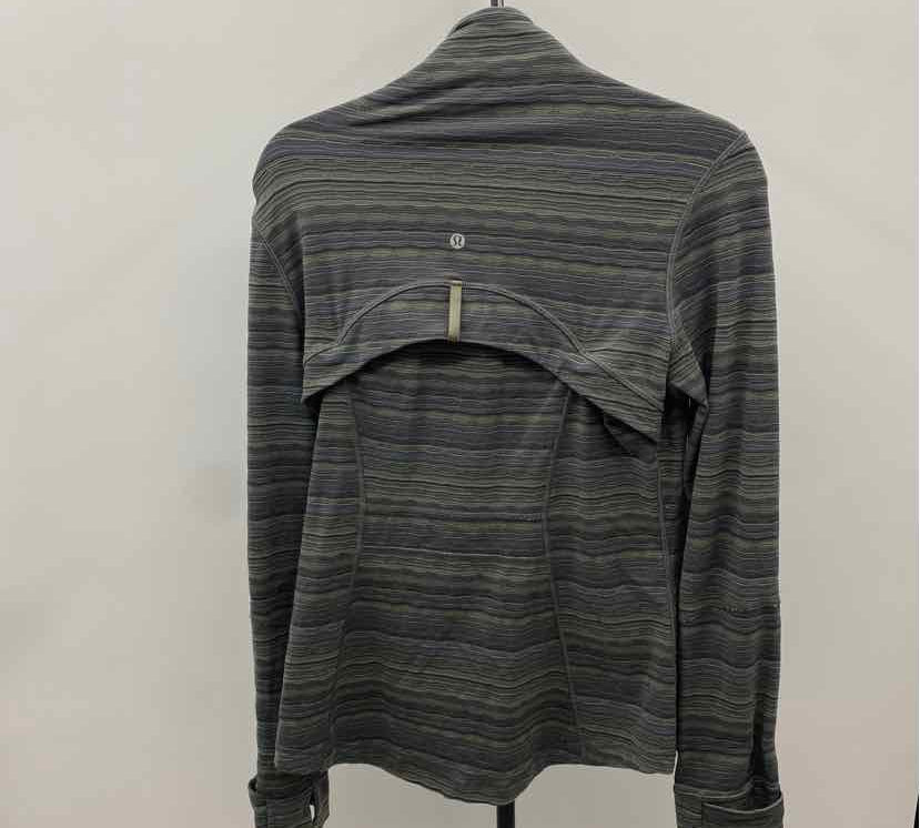 Lululemon Junior's Size M Charcoal Stripe Jacket