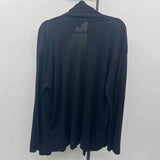 Chaps Women's Size XL Black Solid Cardigan