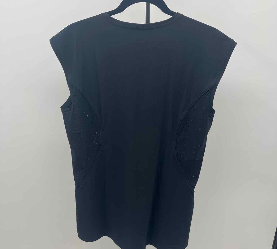 Athleta Women's Size L Black Solid Sleeveless Shirt