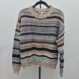 C&C California Women's Size S Blue Stripe Sweater