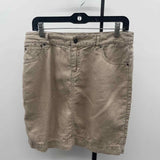 JJill Women's Size 8 Tan Solid Skirt