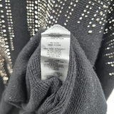 Liv Women's Size L Black Beaded Sweater