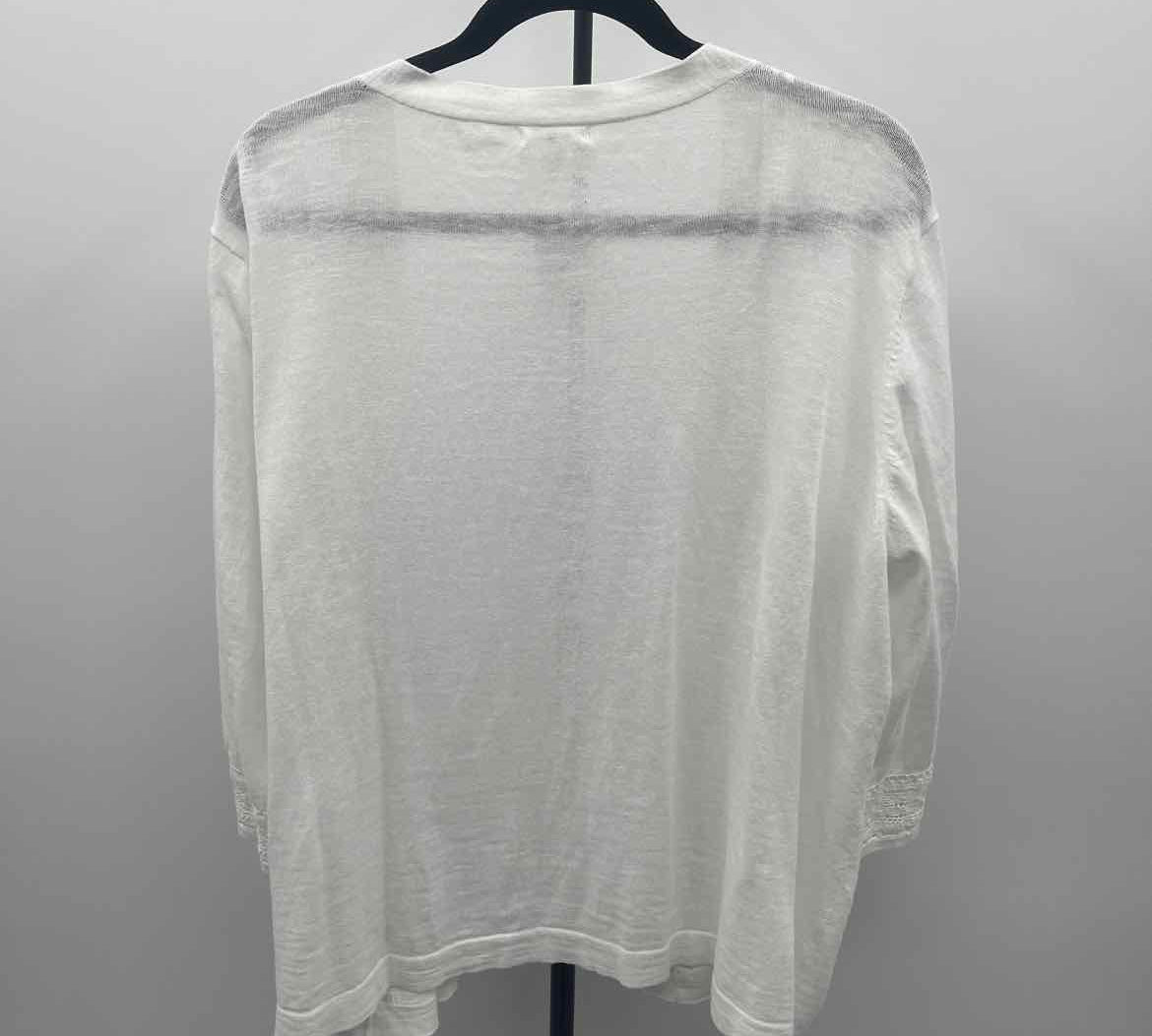 Westport Women's Size 3X White Textured Cardigan