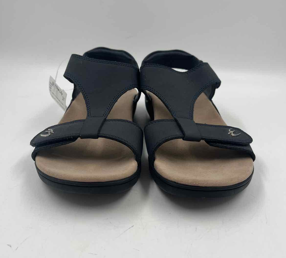 Gdefy Women's Shoe Size 6 Charcoal Solid Sandals