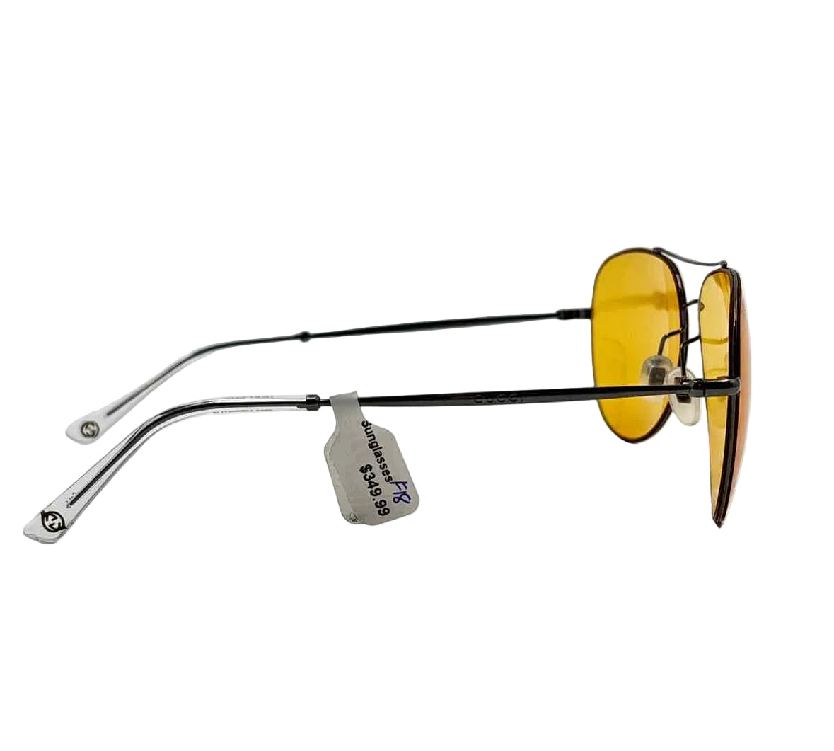 GUCCI Yellow Gold AVIATOR Style Sunglasses (no box available)