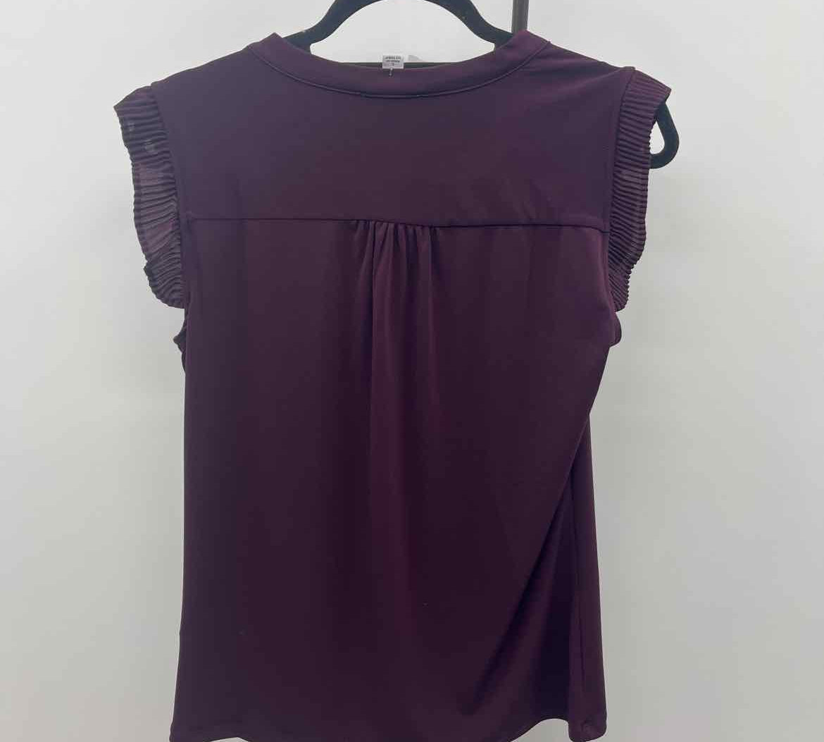 Calvin Klein Women's Size S Purple Solid Sleeveless Shirt