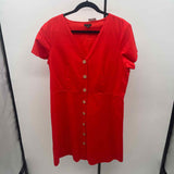 Ann Taylor Women's Size 14 Red Solid Dress