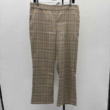 CABI Women's Size 8 Tan Plaid Pants