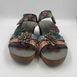 Spring Step Women's Shoe Size 8 Multi-Color Embossed Sandals