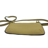 JOY SUSAN Yellow Pebble Vegan Leather Wallet Purse w/Wristlet & Crossbody Straps