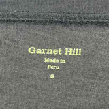 Garnet Hill Women's Size S Black Solid Long Sleeve Shirt
