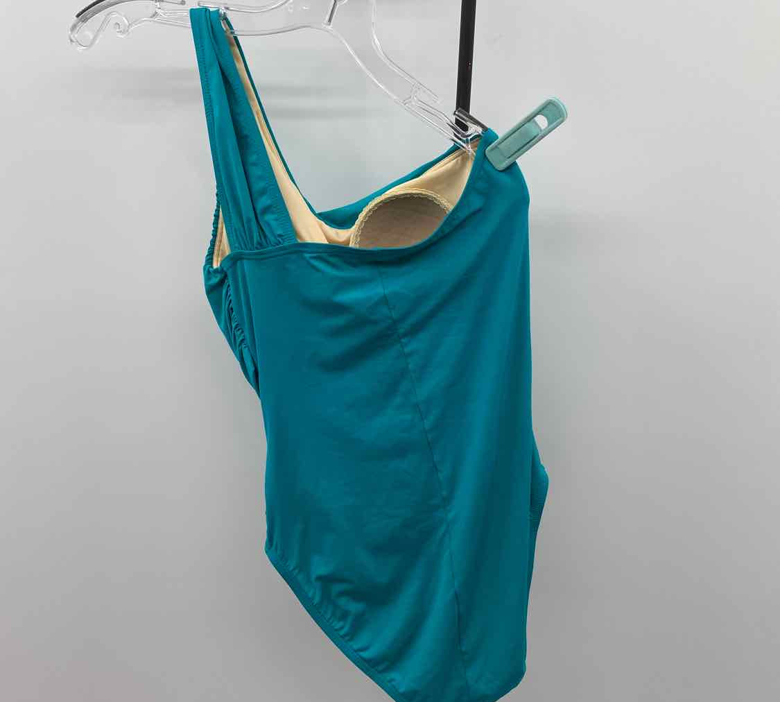La Blanca Women's Size 6 Teal Solid Swimsuit - 1 Piece