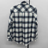 Weatherproof Women's Size M Blue Plaid Long Sleeve Shirt