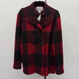 Keren Hart Women's Size M Red Checkered Jacket