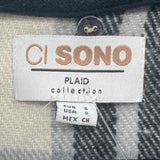 Ci Sono Women's Size S Black Plaid Jacket
