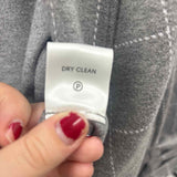 Tommy Hilfiger Women's Size L Gray Checkered Jacket