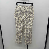 Isaac Mizrahi Women's Size 8P Gray Damask Pants