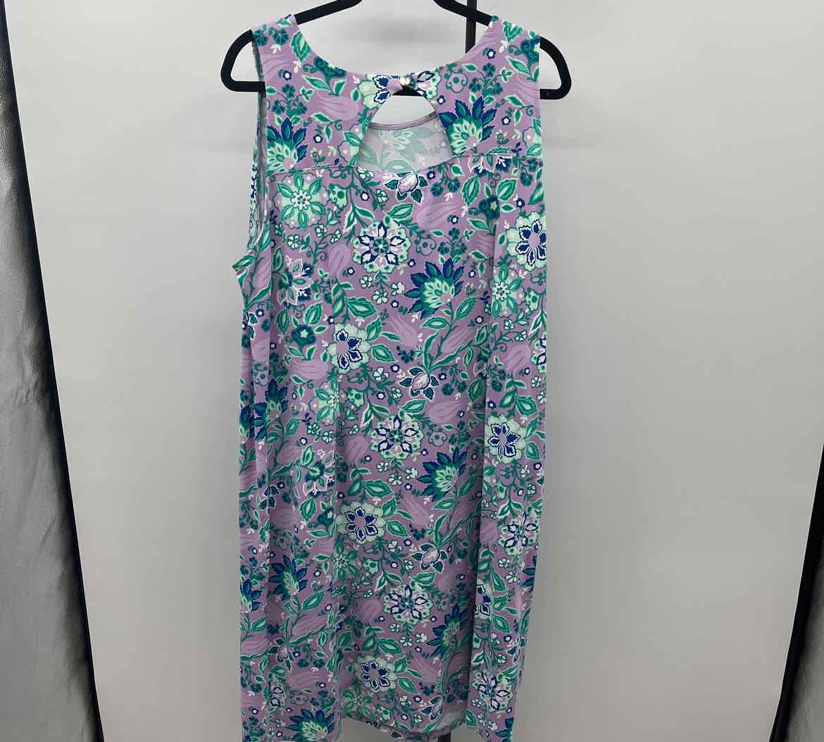 Talbots Women's Size 20 Lavender Floral Dress